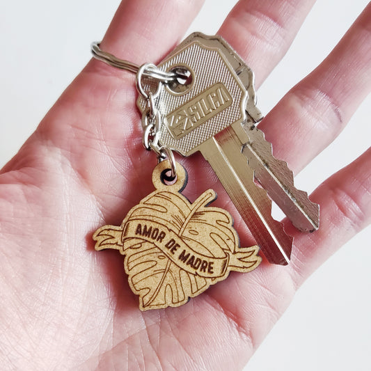 Llavero o imán "Amor de madre" (Monstera)