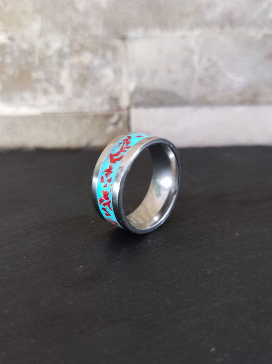 Anillo "Hielo y Fuego" (Ancho 8mm)