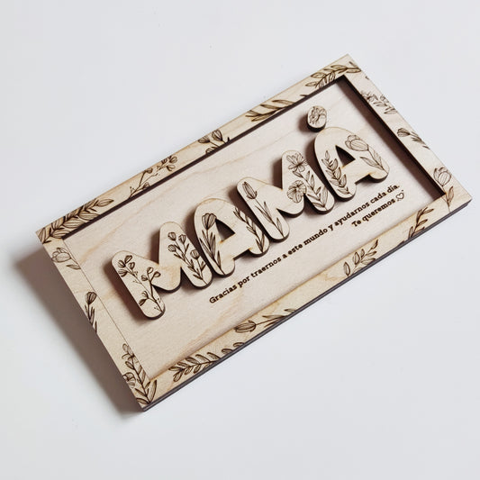 Marco en relieve "Mamá"