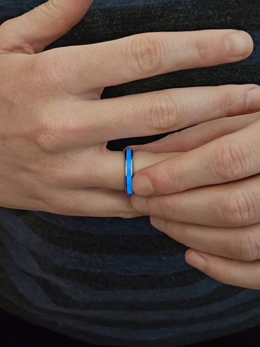 Anillo "Mar de Ardora" (4 mm) · Brilla en la oscuridad