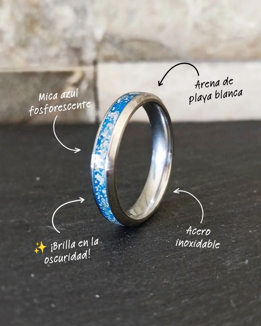 Anillo "Mar de ardora" (Fino 4mm)