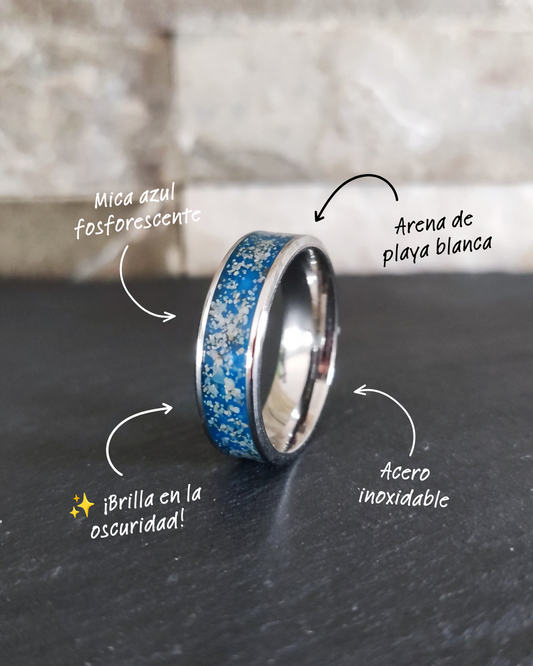 Anillo "Mar de ardora" (Medio 6mm)
