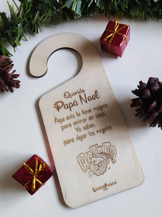 Colgador "Papá Noel" + llave mágica