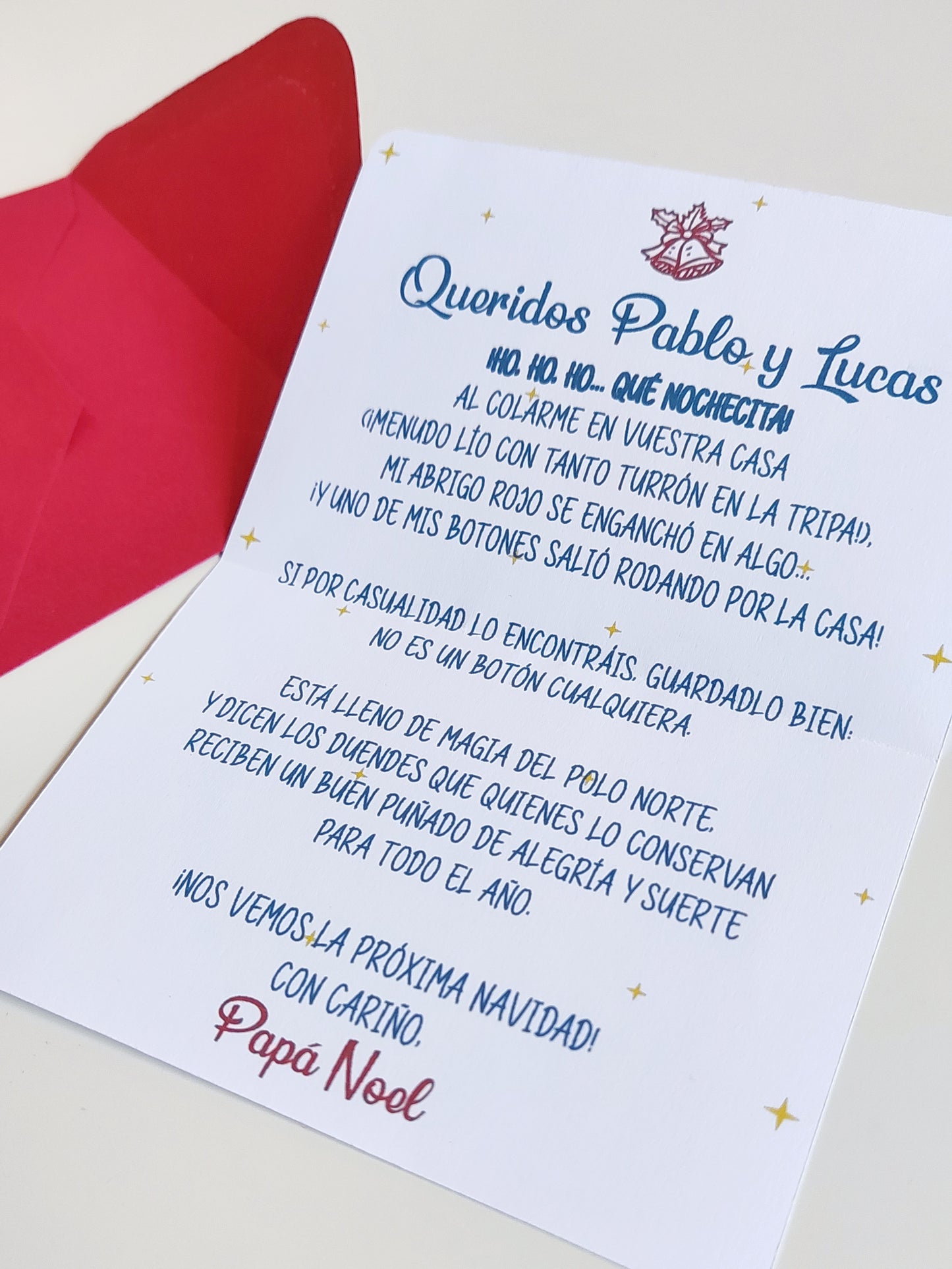 Botón perdido de Papá Noel