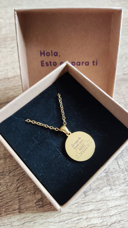 Colgante "Lo mejor de tenerte"