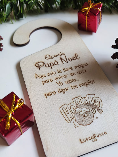 Colgador "Papá Noel" + llave mágica