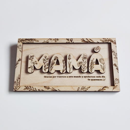 Marco en relieve "Mamá"