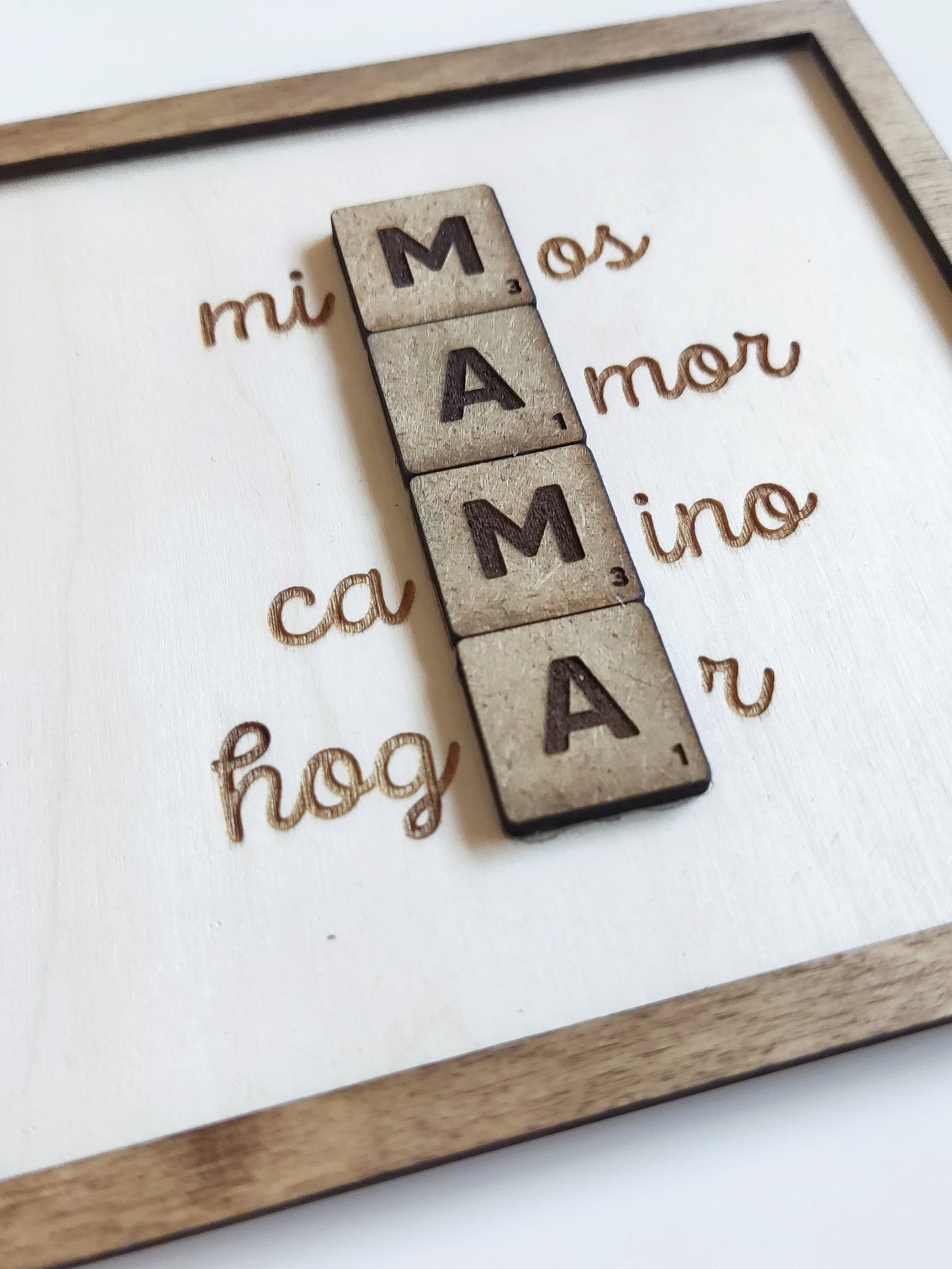Marco "Scrabble" para mamá