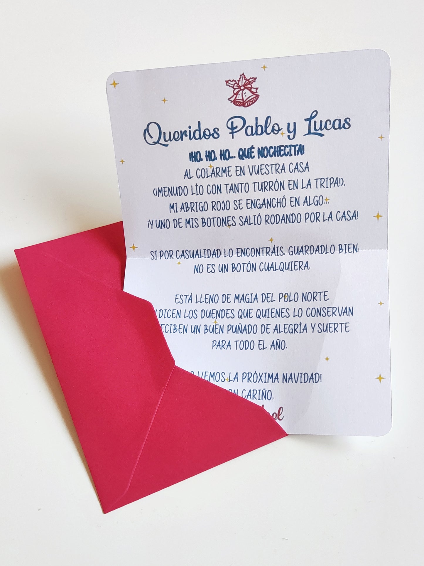 Botón perdido de Papá Noel