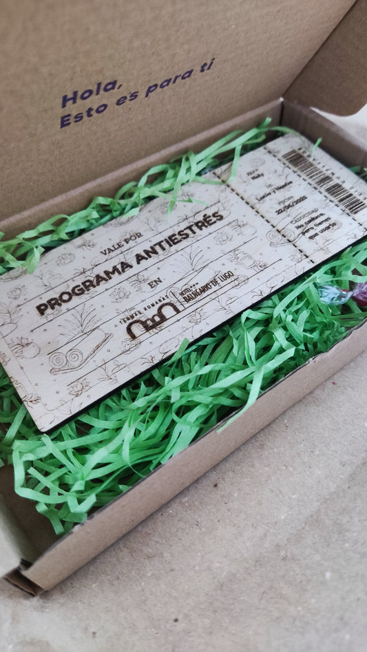 Vale de madera "Porque tú lo vales"