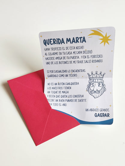 Botón perdido de los Reyes Magos